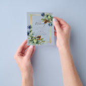 BUDGET Blue Thistle Eucalyptus Weddenschap Wonderl Flyer (Hand)