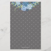 Budget Blue Umbrella Boy Baby shower Invitation (Achterkant)