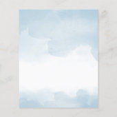 Budget Blue Waterverf Gold Geometric Wedding (Achterkant)