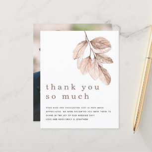 Budget Blush Feuilles nouveau photo Merci