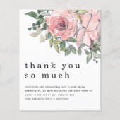 Budget Blush Florals Pas getrouwd Foto Hartelijk d (Voorkant)