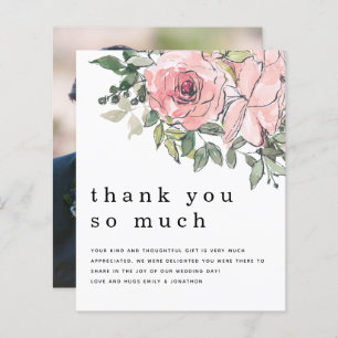 Budget Blush Florals Pas getrouwd Foto Hartelijk d