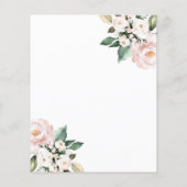 Budget Blush Pink Baby shower İnvitation (Achterkant)