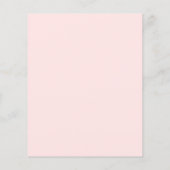Budget Blush Pink Floral Afstuderen Uitnodiging (Achterkant)