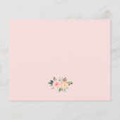 Budget Blush Pink Floral Hartelijk dank (Achterkant)
