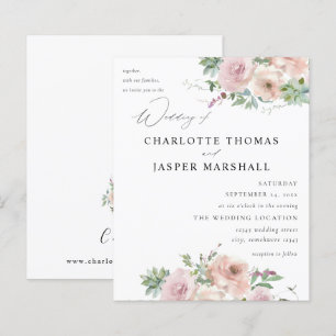 Budget Blush Pink Floral & Succulent Wedding