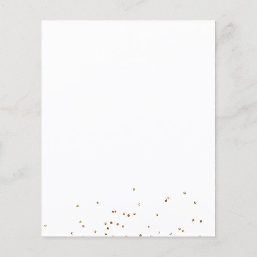 Budget Blush Pink Gold Floral Wedding Invitation (Achterkant)