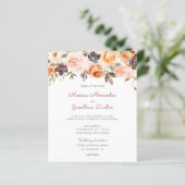 Budget Blush Pink & Peach Floral Wedding (Staand voorkant)