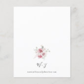 Budget Blush Pink Rose & Eucalyptus Floral Wedding (Achterkant)