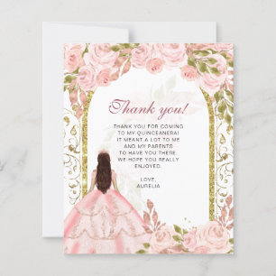 BUDGET Blush Roze Bloemen Foto Quinceañera