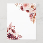 Budget Bohemian Elegant Rustic Wedding Invitation (Achterkant)