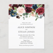 Budget Bohemian Garden QR Code Photo Wedding Flyer (Voorkant)