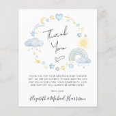 Budget Boho Baby Boy Shoy Carte de remerciements (Devant)