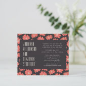 Budget Boho Botanical Black Red Floral Wedding (Staand voorkant)