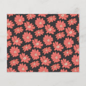 Budget Boho Botanical Black Red Floral Wedding (Achterkant)