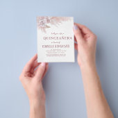 Budget Boho Chic QUINCEAÑERA Party Uitnodiging Flyer (Hand)