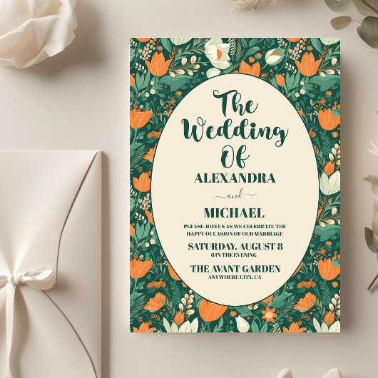 Budget Boho chique retro kleurrijke bloemenbruilof