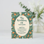 Budget Boho chique retro kleurrijke bloemenbruilof (Staand voorkant)