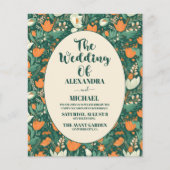 Budget Boho chique retro kleurrijke bloemenbruilof (Voorkant)