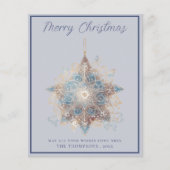 Budget Boho Christmas Star Kaart (Voorkant)