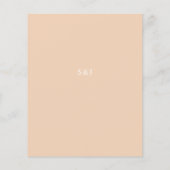 Budget Boho Copper & Beige Floral Menu Flyer (Achterkant)