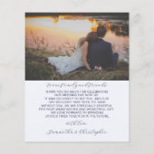 Budget Boho Dank Wildbloemen & Foto (Achterkant)