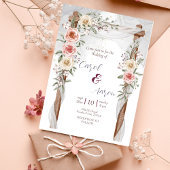 Budget Boho Elegante Classy Botanische Bruiloft Flyer