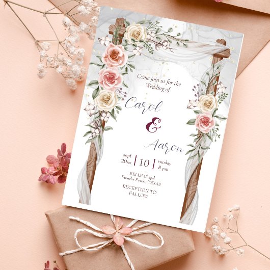Budget Boho Elegante Classy Botanische Bruiloft Flyer