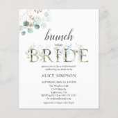 Budget Boho Eucalyptus Feuille Bridal Brunch Douch (Devant)