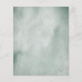 Budget Boho Eucalyptus Feuilles Faire-part de mari (Dos)