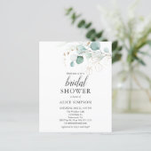 Budget Boho Eucalyptus Feuilles Fête des mariées (Debout devant)