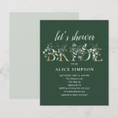 Budget Boho Eucalyptus Feuilles Fête des mariées (Devant / Derrière)