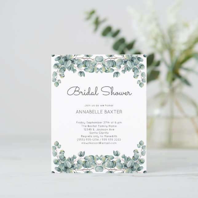 Budget Boho Eucalyptus Leaves Wedding (Staand voorkant)