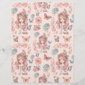 Budget Boho Fairy Eerste Meisje's 1e Verjaardag Flyer (Achterkant)