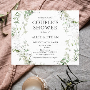 Budget Boho Feuilles Couples Douche