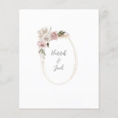 Budget Boho Floral Pampas Grass Wedding (Achterkant)