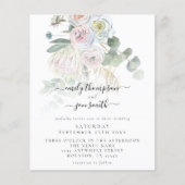 Budget Boho Florals Eucalyptus Weddenschap (Voorkant)