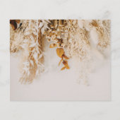 Budget Boho Flowers Foto Weddenschap Save the Date Flyer (Achterkant)