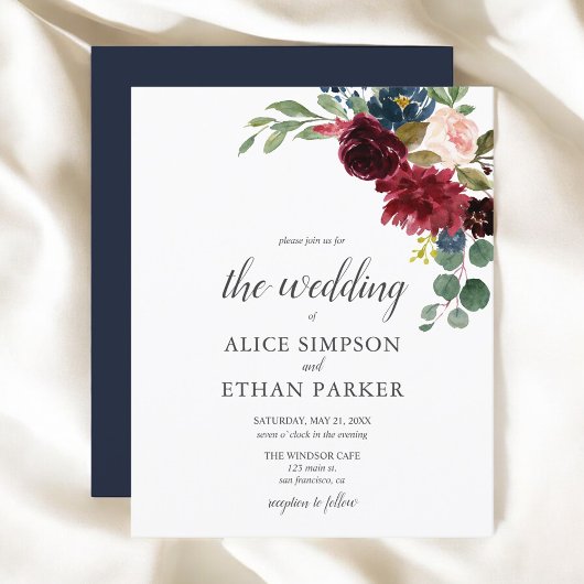 Budget Boho Garden Bourgondië Blauwe Bloemen Bruil