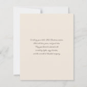 Budget Boho Geboorte Scène Vakantie Kaart (Achterkant)