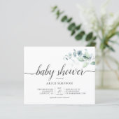 Budget Boho Greenery Eucalyptus Baby shower (Staand voorkant)