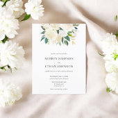 Budget Boho Greenery Neutral Flowers Wedding Uitnodiging Briefkaart