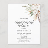 Budget Boho Greenery Pampa Grass Engagement Party (Voorkant)