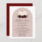 Budget Boho Herfst in Love Floral Pumpkin Wedding (Voorkant / Achterkant)