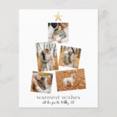 Budget Boho kerstboom 5 Foto Collage Holiday (Voorkant)