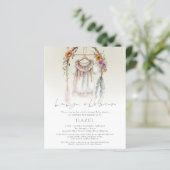 Budget Boho Kleding Script Baby shower (Staand voorkant)