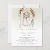 Budget Boho Kleding Script Baby shower (Voorkant)