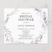 Budget Boho Light Rose Feuilles Fête des mariées (Devant)