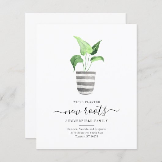 Budget Boho New Roots We hebben Botanical Moving (Voorkant / Achterkant)