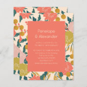 Budget Boho Oranje Botanical Wedding (Voorkant / Achterkant)